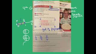 4th grade GoMath lesson 66 compare fractions using benchmarks [upl. by Tiffa]