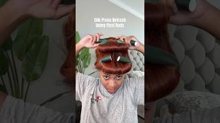 I Revamped My SILK PRESS Curls in 10 Minutes with a Flexi Rod Hack [upl. by Ecinad]