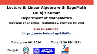 SageMath Lecture 6 [upl. by Oremoh]