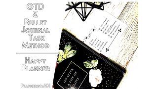 GTD  Bullet Journal Method Hybrid in a Planner [upl. by Willman288]