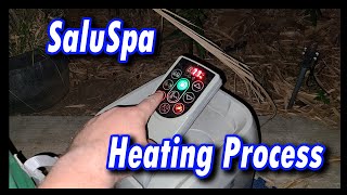 The heating process  LayZSpa Coleman Saluspa BestWay Saluspa Inflatable Spas [upl. by Murtha]