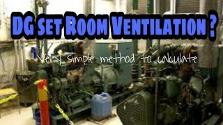 Ventilation for generator  Simple method  DG Set ventilation system [upl. by Tegdirb]