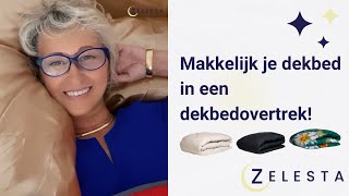 Makkelijk een dekbedovertrek om je dekbed  Hoe moet je je bed opmaken  Lifehack  Simpel en snel [upl. by Nicoline]