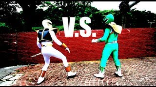 GREEN RANGER VS WHITE RANGER [upl. by Krasnoff474]