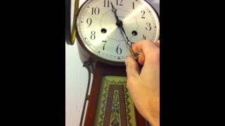 Seth Thomas Brookfield Banjo Clock [upl. by Ahsekam]