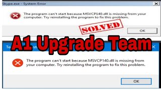 Easyjtag Plus setup error fix 100 msvcp140dll missing windows 10 [upl. by Ailis]