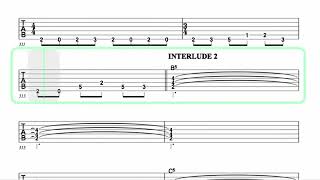 DREAM THEATER ● Sacrificed Sons  Isolated Guitar 1  TAB [upl. by Enneira733]