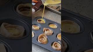 Savory Breakfast Croissants amp Cheesy Egg Cups Recipe Shorts [upl. by Neryt35]