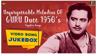 Unforgettable Melodies OF GURU Dutt 1950s Popular Video Songs Jukebox  HD Hindi Old Songs [upl. by Zelma]