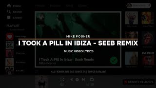 🎵 I Took A Pill In Ibiza  Seeb Remix [upl. by Arral36]