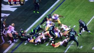 Seahawks fumble vs the 49ers in the 20132014 NFC Championship Game [upl. by Annahsohs]