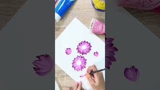 One Stroke Painting Tutorial with Kappie✨✨ onestrokepainting flowerspainting acrylicpainting [upl. by Cogen]