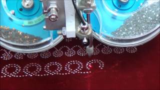 Automatic 2 Colour Rhinestone Hotfix Setting Machine [upl. by Zoller]