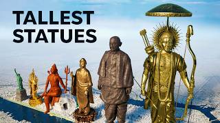 Tallest Statues in the World 3D Size Comparison [upl. by Bakki]