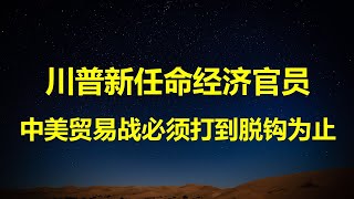 噩梦来袭！100反华派，川普新一届美中贸易谈判代表宣告：美国正在被中国掠夺，贸易战必须要打到脱钩为止。 [upl. by Kati]