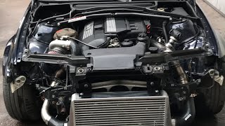 Bmw e46 325i turbo sound [upl. by Imorej]