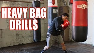 HEAVY BAG DRILLS IMPROVE YOUR BOXING [upl. by Popele]