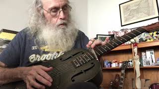 Guitar Lesson in open D Messiahsez shows how to play blues in open D [upl. by Cornel]