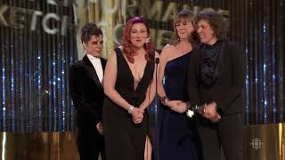 Baroness Von Sketch accept the Canadian Screen Award for Best Sketch Comedy Series [upl. by Franny587]