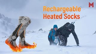 Heated Socks MRAWARM 5V 6000mAh Rechargeable Heated Socks for Men Women [upl. by Aehr]