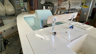 Salt Boatworks DIY Skiff Build Update 13 Alexseal topside paint and custom center console [upl. by Nave]