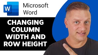 how to Change Column Width And Row Height in Word  Microsoft Word Tutorial 2024 [upl. by Ainoek]