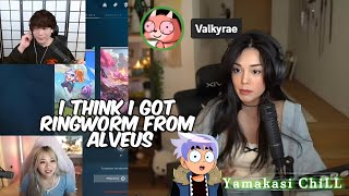 Valkyrae CONTRACTED Ringworm 🔥😱 ft Sykkuno Pokimane and Yvonne  Yamakasi Chill XD [upl. by Miguelita]