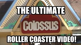 Ultimate Colossus Roller Coaster POV Video Six Flags Magic Mountain [upl. by Ylagam201]