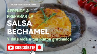 ¿Cómo preparar la salsa Bechamel receta fácil y veloz [upl. by Aaren300]