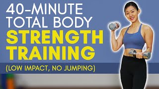 40Minute Total Body Strength Training Low Impact  Joanna Soh [upl. by Daveta]