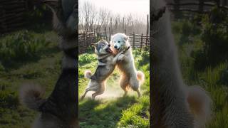 wolf attack on weak dog🐕 wolf puppy dog dogshumanity doglover weak motherslove animals [upl. by Amron]