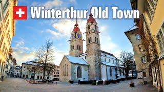 Winterthur Old Town • Walking Tour Switzerland 🇨🇭 4K [upl. by Hardan]