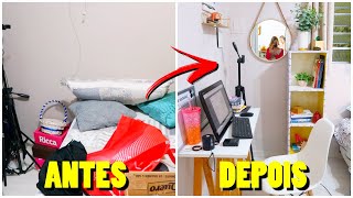 REFORMEI MEU QUARTO SEM GASTAR NADA😱 [upl. by Vadnee639]