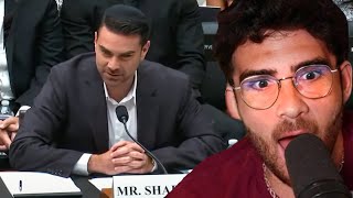 Ben Shapiro gets QUESTIONED By Congress  Hasanabi reacts [upl. by Ellevel]