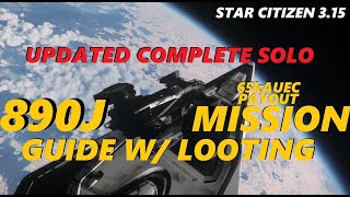 Star Citizen 315 Solo 890j Mission  Complete Guide [upl. by Atiuqcaj541]