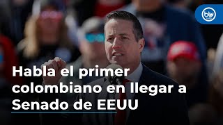 Habla el primer colombiano en llegar a Senado de EEUU se refirió a Petro y corrupción en Colombia [upl. by Aidnyl]