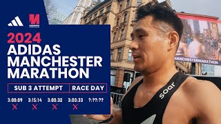 Manchester Marathon 2024  Sub 3 Attempt  Race Vlog [upl. by Amimej217]