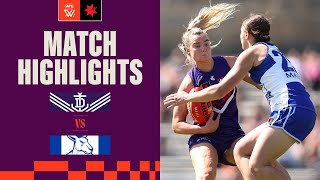 Fremantle v North Melbourne Highlights  Round 6 2023  AFLW [upl. by Nilesoj]