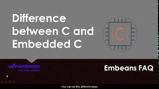 How does C and Embedded C different [upl. by Nrubliw390]