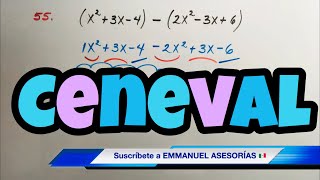 Examen CENEVAL ExaniII MATEMÁTICAS Ejercicio RESTA ALGEBRAICA [upl. by Kristoffer]