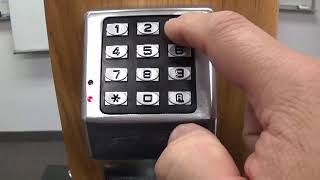 Alarm Lock Trilogy T2 DL2700 programming instructions [upl. by Teillo664]