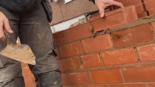 Some line bashing today brickwork bricklaying satisfying [upl. by Adnertal]