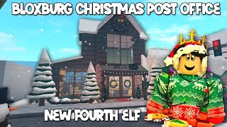 THE NEW BLOXBURG FOURTH ELF IS HERE AND BUILDING A CHRISTMAS POST OFFICE IN MY TOWN [upl. by Adal974]