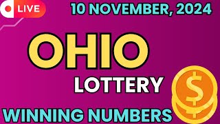 Ohio Midday Lottery Results For  10 Nov 2024  Pick 3  Pick 4  Pick 5  Powerball Mega Millions [upl. by Ahsieyt]