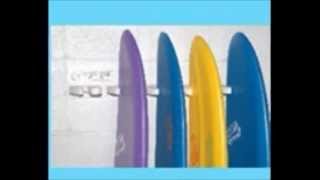 Finger Grip Vertical Wall Surfboard Racks Storage Removable Reusable New [upl. by Power]