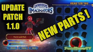 Skylanders Imaginators UPDATE NEW IMAGINATOR PARTS [upl. by Laeynad944]