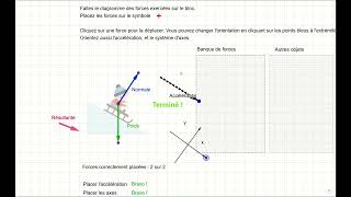 Donner de la rétroaction sur les schémas de forces avec Géogebra [upl. by Aiynot]