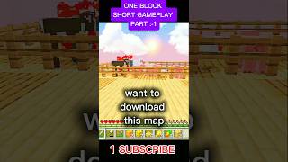 One Block 121 series Part 1 shorts minecraft minecraftshorts shortsfeed [upl. by Richella838]