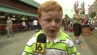 Apparently kid interviewed at Pennsylvania county fair [upl. by Waite]