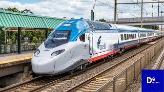 Avelia Liberty  Amtraks NEW HIGHSPEED TRAIN the next Acela [upl. by Ynnavoig]